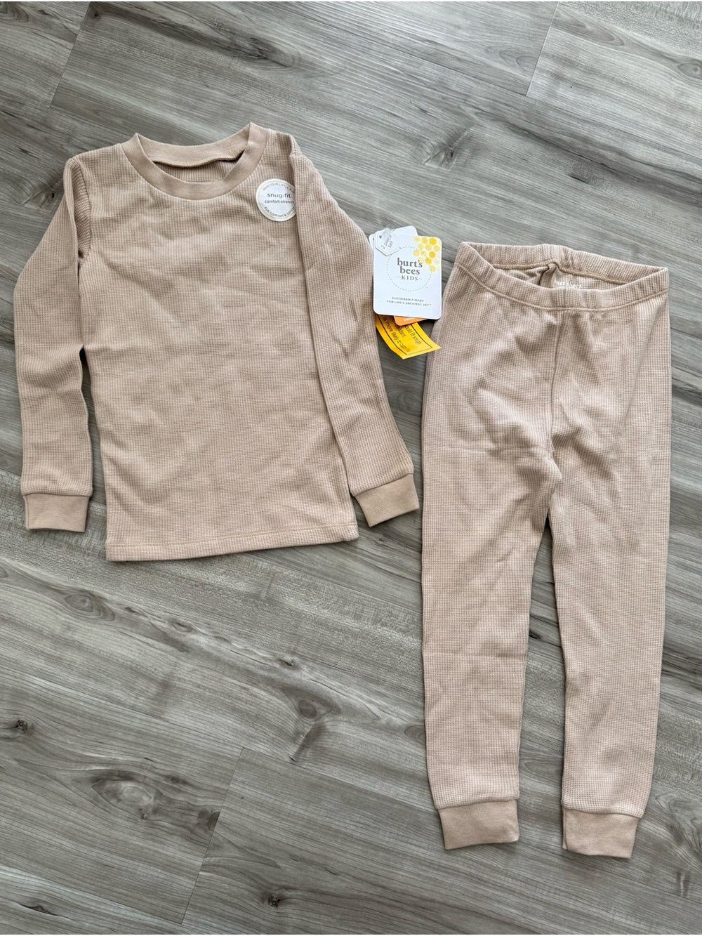 Burt's Bees Baby Tan Tencel Lyocell Two-Piece Pajama Set